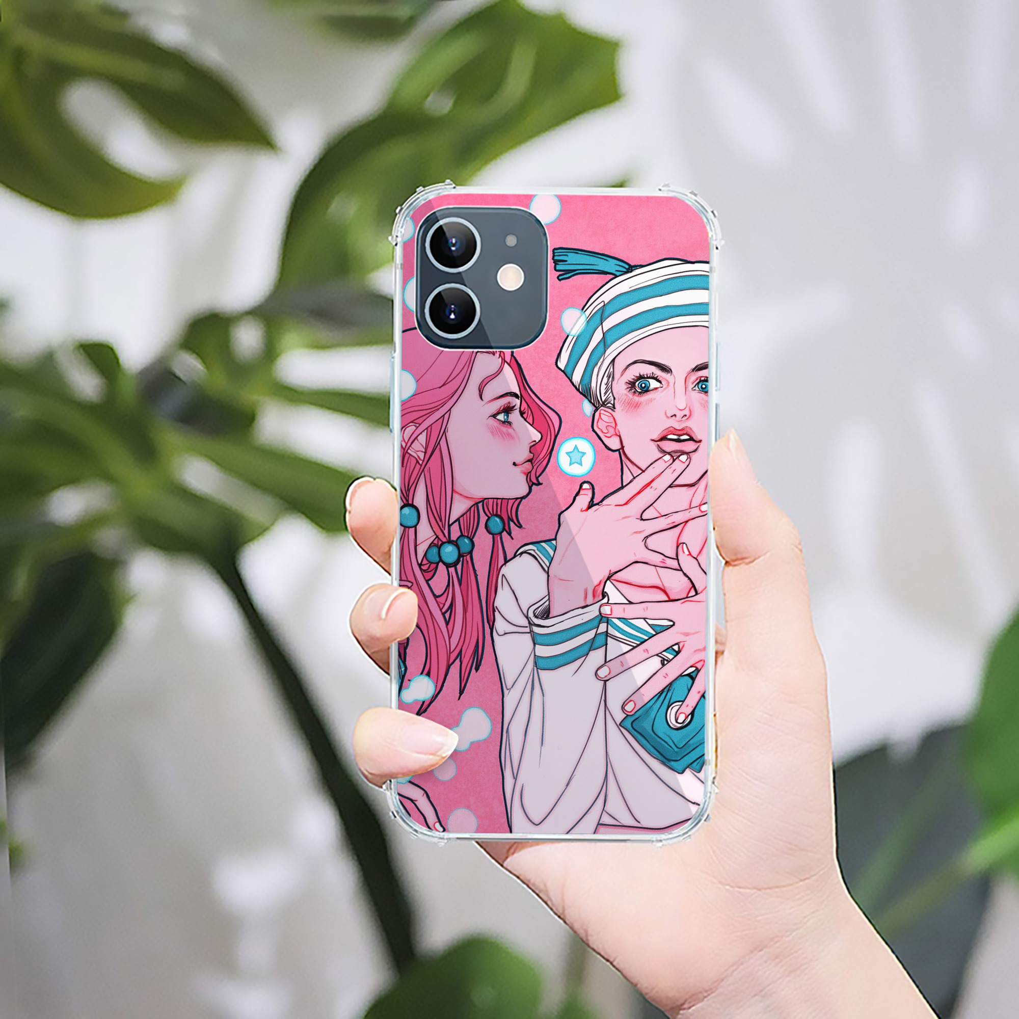 （画像用） ジョジョの奇妙な冒険 JoJo's Bizarre Adventure 【iPhone 12シリーズ対応】透明スマホケース（クリアソフトケース）